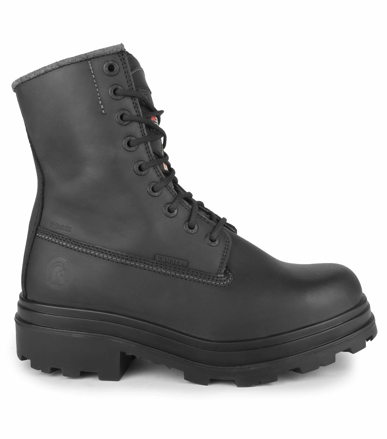 STC Blitz-Ice 8" Side-Zip Winter Safety Boot With Vibram® V4K-ICE Sole | Black | Sizes 7 - 14 4 STC Blitz-Ice 8" Side-Zip Winter Safety Boot With Vibram® V4K-ICE Sole | Black | Sizes 7 - 14