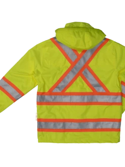 Tough Duck S372 300D Waterproof Breathable Ripstop Safety Rain Jacket | XS-5XL