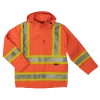 Tough Duck S372 300D Waterproof Breathable Ripstop Safety Rain Jacket | XS-5XL