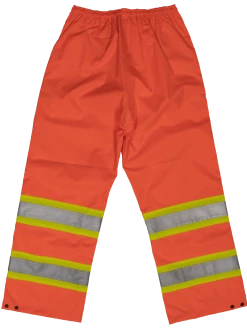 Tough Duck S374 300D Waterproof Breathable Ripstop Safety Rain Pants | XS-5XL
