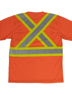 Tough Duck S392 Premium Polyester Micro Mesh Safety T-Shirt With Pocket | XS-7XL Hi-Vis Work Wear
