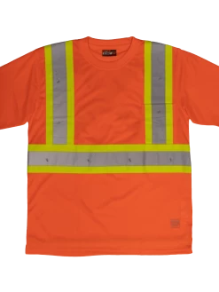 Tough Duck S392 Premium Polyester Micro Mesh Safety T-Shirt With Pocket | XS-7XL Hi-Vis Work Wear