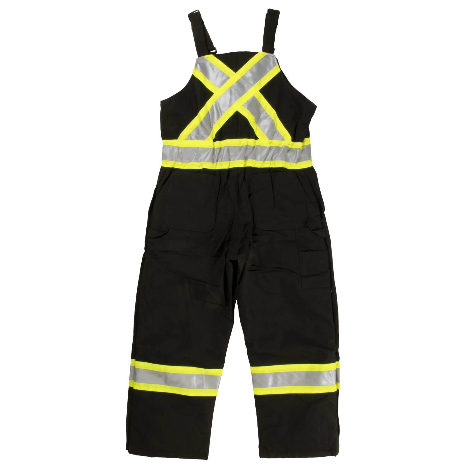 Tough Duck S757 Premium Insulated Cotton Duck Safety Bib Overalls | XS-5XL Hi-Vis Work Wear 4 Tough Duck S757 Premium Insulated Cotton Duck Safety Bib Overalls | XS-5XL Hi-Vis Work Wear