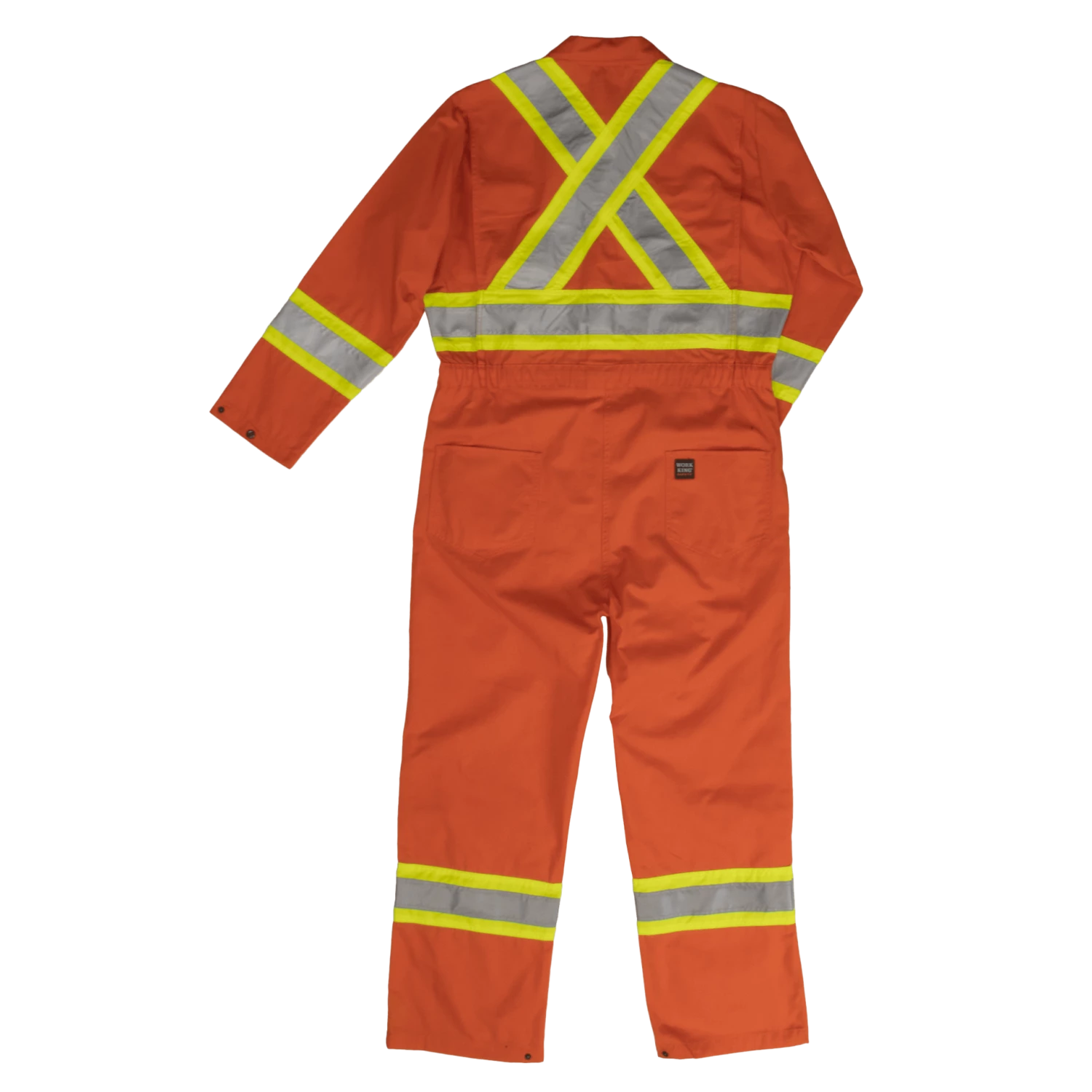 Hi-Vis Work Wear Tough Duck S792 Unlined Hi Vis Poly/Cotton Coveralls | XS-5XL 4 Hi-Vis Work Wear Tough Duck S792 Unlined Hi Vis Poly/Cotton Coveralls | XS-5XL