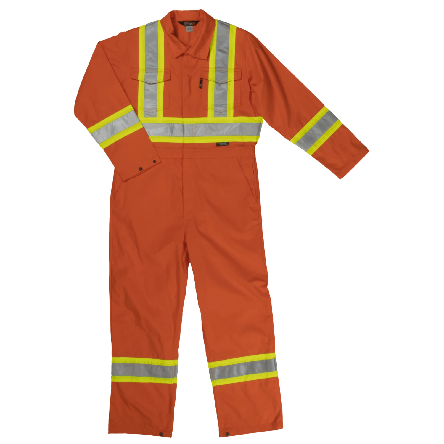 Hi-Vis Work Wear Tough Duck S792 Unlined Hi Vis Poly/Cotton Coveralls | XS-5XL 3 Hi-Vis Work Wear Tough Duck S792 Unlined Hi Vis Poly/Cotton Coveralls | XS-5XL