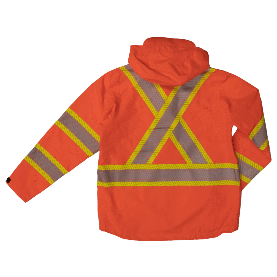 Tough Duck SJ05 Breathable Packable Safety Rain Jackets | S-5XL 6 Tough Duck SJ05 Breathable Packable Safety Rain Jackets | S-5XL