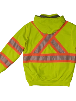 Tough Duck SJ16 Thermal Lined Safety Hoodie | XS-5XL Hi-Vis Work Wear
