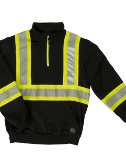 Tough Duck SJ19 Hi-Vis 1/4 Zip Pullover | XS To 5XL