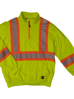 Tough Duck SJ19 Hi-Vis 1/4 Zip Pullover | XS To 5XL