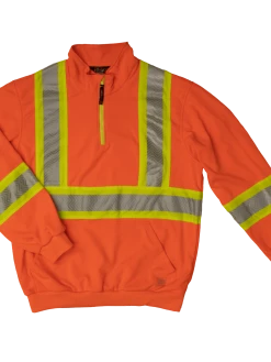 Tough Duck SJ19 Hi-Vis 1/4 Zip Pullover | XS To 5XL