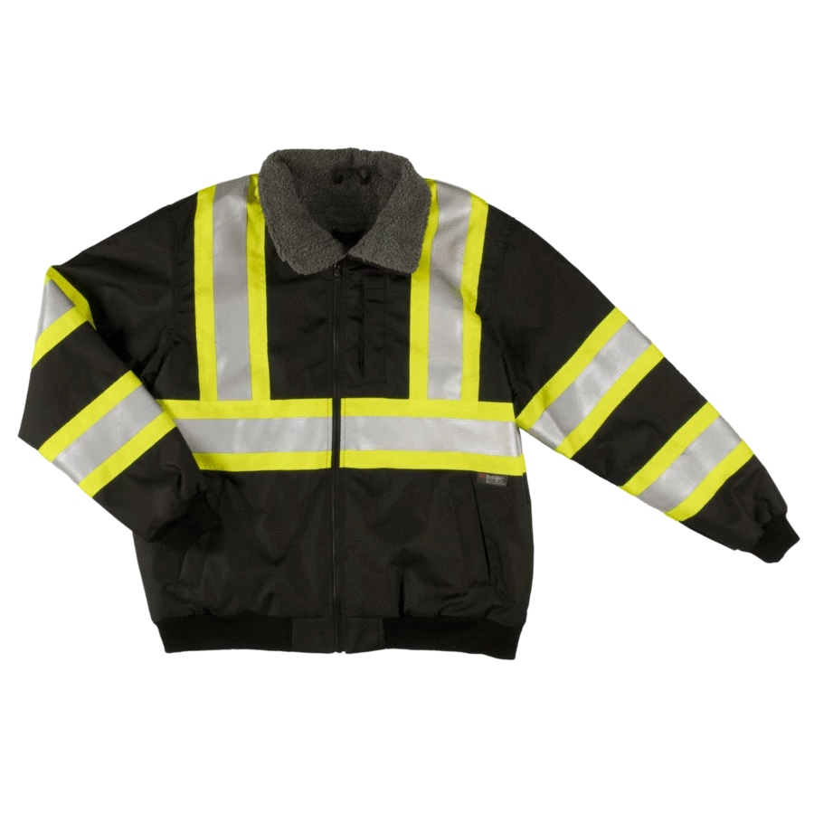 Tough Duck SJ26 Waterproof/Breathable Ripstop Sherpa Lined Safety Bomber | XS-5XL Hi-Vis Work Wear 5 Tough Duck SJ26 Waterproof/Breathable Ripstop Sherpa Lined Safety Bomber | XS-5XL Hi-Vis Work Wear