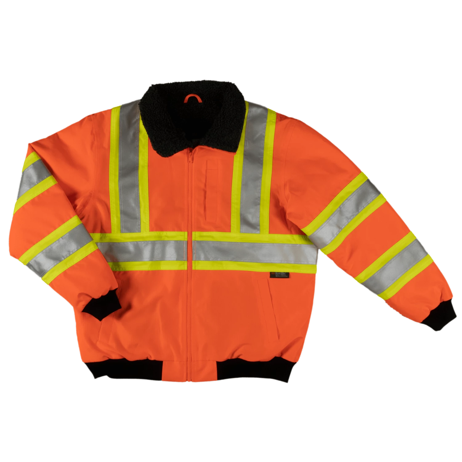 Tough Duck SJ26 Waterproof/Breathable Ripstop Sherpa Lined Safety Bomber | XS-5XL Hi-Vis Work Wear 3 Tough Duck SJ26 Waterproof/Breathable Ripstop Sherpa Lined Safety Bomber | XS-5XL Hi-Vis Work Wear