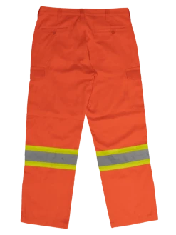 Tough Duck SP01 Heavy Duty Safety Cargo Work Pants | Orange | Hi-Vis Work Wear