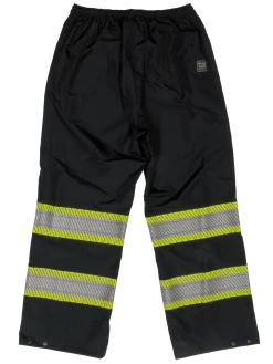 Tough Duck SP02 Breathable Ripstop Packable Safety Rain Pants | XS - 5XL Hi-Vis Work Wear