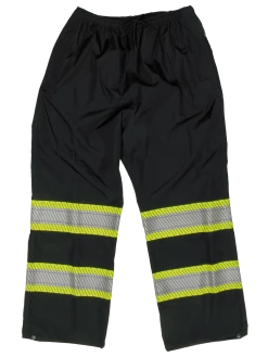 Tough Duck SP02 Breathable Ripstop Packable Safety Rain Pants | XS - 5XL Hi-Vis Work Wear