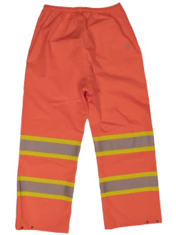 Tough Duck SP02 Breathable Ripstop Packable Safety Rain Pants | XS - 5XL Hi-Vis Work Wear