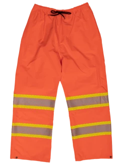 Tough Duck SP02 Breathable Ripstop Packable Safety Rain Pants | XS - 5XL Hi-Vis Work Wear