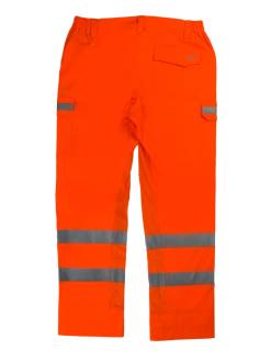 Hi-Vis Work Wear Tough Duck SP06 4-Way Stretch Cargo Safety Pant