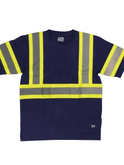 Tough Duck ST11 Premium 100% Cotton Safety T-Shirt With Armbands | XS-5XL Hi-Vis Work Wear