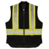 Tough Duck SV06 Quilt Lined Cotton Duck Safety Vest | XS-5XL Hi-Vis Work Wear 2 Tough Duck SV06 Quilt Lined Cotton Duck Safety Vest | XS-5XL Hi-Vis Work Wear