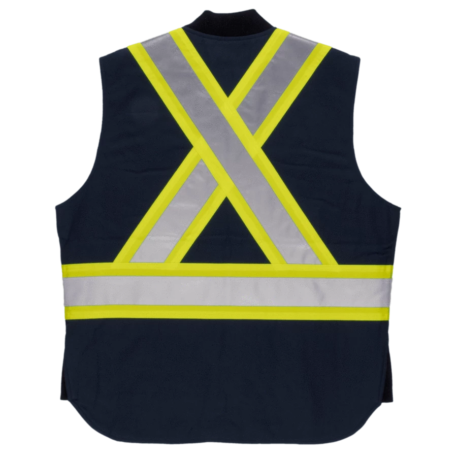 Tough Duck SV06 Quilt Lined Cotton Duck Safety Vest | XS-5XL Hi-Vis Work Wear 9 Tough Duck SV06 Quilt Lined Cotton Duck Safety Vest | XS-5XL Hi-Vis Work Wear