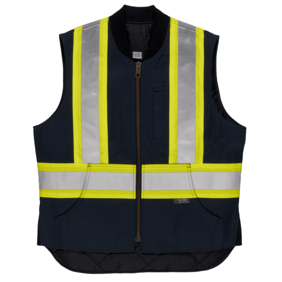 Tough Duck SV06 Quilt Lined Cotton Duck Safety Vest | XS-5XL Hi-Vis Work Wear 8 Tough Duck SV06 Quilt Lined Cotton Duck Safety Vest | XS-5XL Hi-Vis Work Wear