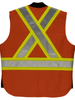 Tough Duck SV06 Quilt Lined Cotton Duck Safety Vest | XS-5XL Hi-Vis Work Wear 12 Tough Duck SV06 Quilt Lined Cotton Duck Safety Vest | XS-5XL Hi-Vis Work Wear