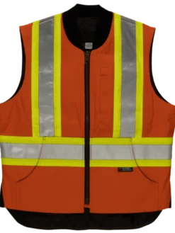 Tough Duck SV06 Quilt Lined Cotton Duck Safety Vest | XS-5XL Hi-Vis Work Wear 11 Tough Duck SV06 Quilt Lined Cotton Duck Safety Vest | XS-5XL Hi-Vis Work Wear