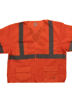 Hi-Vis Work Wear Tough Duck SV07 Safety Vest With Sleeves | XS-5XL