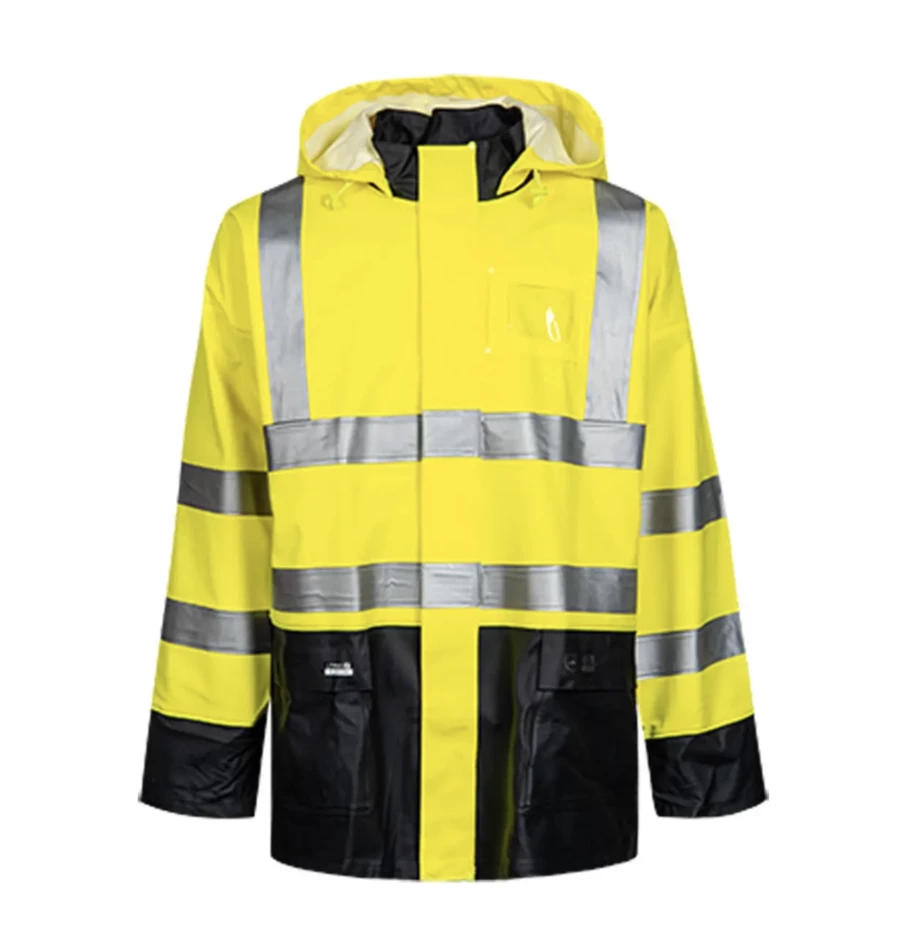 Lyngsoe Rainwear PU/PVC HI VIS CSA Rain Jacket | Sizes S - 4XL 4 Lyngsoe Rainwear PU/PVC HI VIS CSA Rain Jacket | Sizes S - 4XL