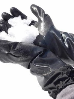 Work Gloves Showa TEMRES® 282-02 Acrylic Insulated Polyurethane Coated Rough Grip Winter Glove W/ Draw Cord Cuff