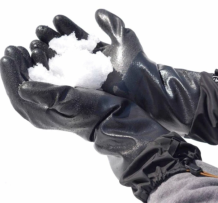 Work Gloves Showa TEMRES® 282-02 Acrylic Insulated Polyurethane Coated Rough Grip Winter Glove W/ Draw Cord Cuff 4 Work Gloves Showa TEMRES® 282-02 Acrylic Insulated Polyurethane Coated Rough Grip Winter Glove W/ Draw Cord Cuff