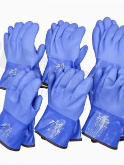 Work Gloves Showa 495 Rough Grip PVC Glove With Removable Acrylic Liner