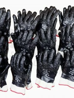 Showa 7166R Nitrile Coated Rough Grip Work Glove - Pack Of 12 Pairs 7 Showa 7166R Nitrile Coated Rough Grip Work Glove - Pack Of 12 Pairs