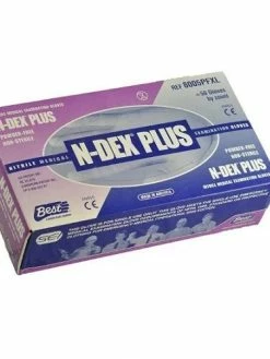 Showa N-DEX 8005PF Blue Nitrile 8-Mil Powder-Free Examination Gloves - Box Of 50 Work Gloves