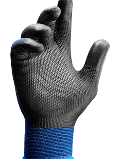 Showa 380 Waffle Pattern Foamed Nitrile Palm Work Gloves (Pack Of 12 Pairs)