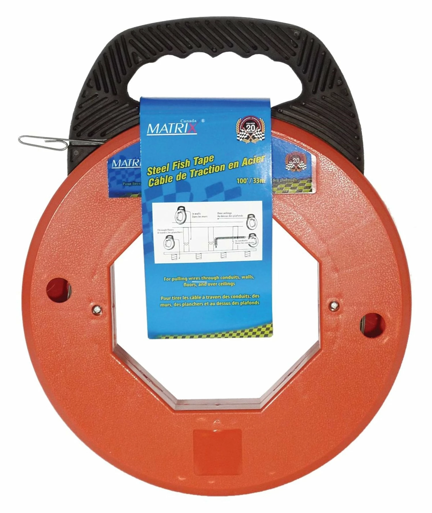 ToolTech® Steel Wire Fish Tape - 100 Ft 3 ToolTech® Steel Wire Fish Tape - 100 Ft