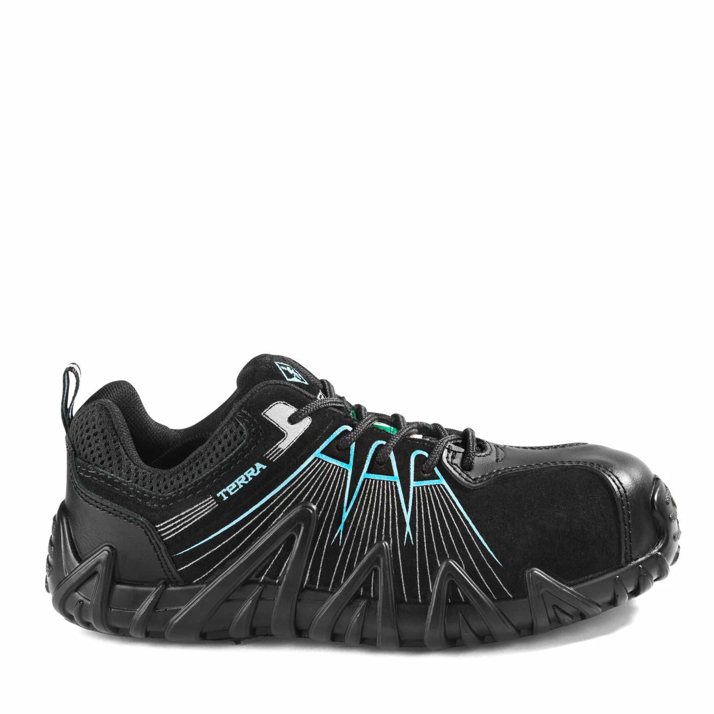 Terra Safety Footwear Terra Spider X Composite Toe Women's Safety Shoes | Black/Aqua | Sizes 5 - 10 4 Terra Safety Footwear Terra Spider X Composite Toe Women's Safety Shoes | Black/Aqua | Sizes 5 - 10