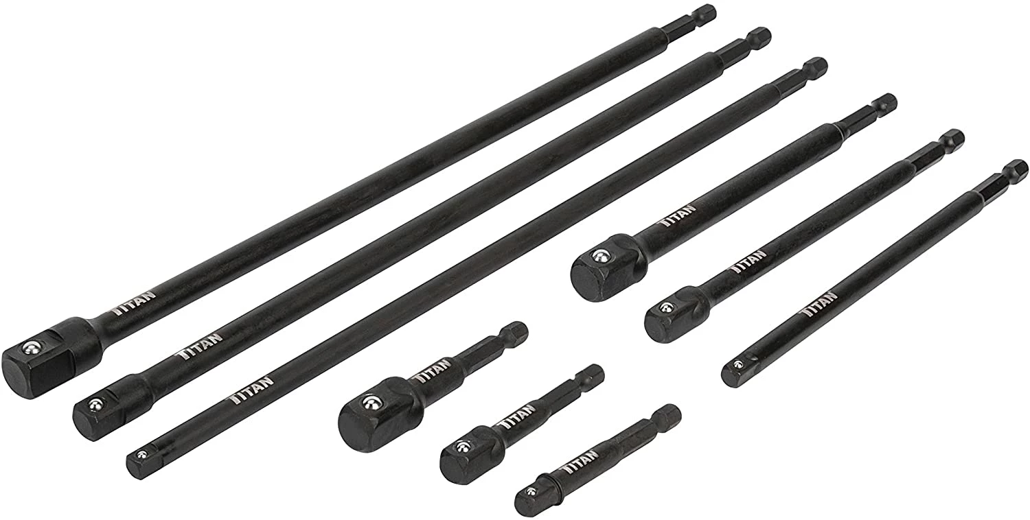 Titan Tools Titan Impact Adapter Set - 9 Piece Power Tool Accessories 3 Titan Tools Titan Impact Adapter Set - 9 Piece Power Tool Accessories