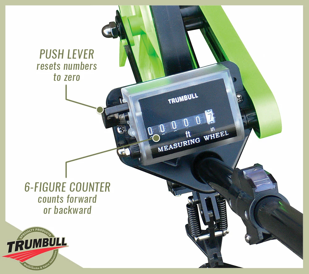 Trumbull Heavy Duty Distance Measuring Wheel W/ Case 4 Trumbull Heavy Duty Distance Measuring Wheel W/ Case