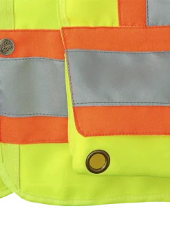 Pioneer Hi Viz Surveyor's Safety Vest - 150D Woven Twill Poly | Sizes Small - 4XL Hi-Vis Work Wear