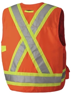 Pioneer Hi Viz Surveyor's Safety Vest - 150D Woven Twill Poly | Sizes Small - 4XL Hi-Vis Work Wear