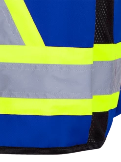 Pioneer Hi Viz Surveyor's Safety Vest - 150D Woven Twill Poly | Sizes Small - 4XL Hi-Vis Work Wear