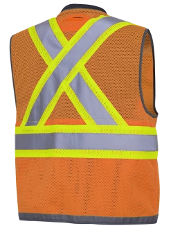 Pioneer "The Rock" Hi Viz Mesh Surveyor's Vest | Sizes Small - 4XL