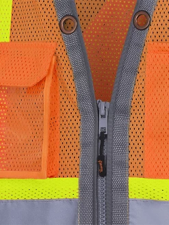 Pioneer "The Rock" Hi Viz Mesh Surveyor's Vest | Sizes Small - 4XL 18 Pioneer