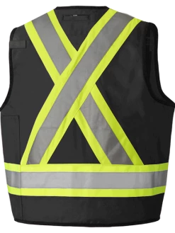 Pioneer CSA Surveyor's/Supervisor's Safety Vest - 600D Poly Oxford With PU Coating | Sizes Small - 5XL Hi-Vis Work Wear