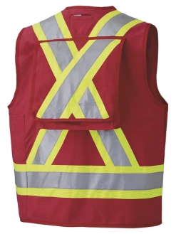 Pioneer CSA Surveyor's/Supervisor's Safety Vest - Cotton Duck | Sizes Small - 5XL