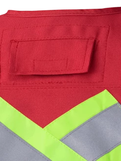 Hi-Vis Work Wear Pioneer Surveyor's/Supervisor's Safety Vest - 600D Oxford Poly | Red | Sizes S - 5XL 10 Hi-Vis Work Wear Pioneer Surveyor's/Supervisor's Safety Vest - 600D Oxford Poly | Red | Sizes S - 5XL
