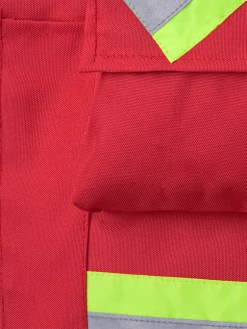 Hi-Vis Work Wear Pioneer Surveyor's/Supervisor's Safety Vest - 600D Oxford Poly | Red | Sizes S - 5XL 11 Hi-Vis Work Wear Pioneer Surveyor's/Supervisor's Safety Vest - 600D Oxford Poly | Red | Sizes S - 5XL