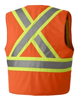 Pioneer Hi Viz Safety Vest - Tricot Poly Interlock - Adj. Sides | S/M - 4/5X Large Hi-Vis Work Wear